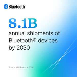 8.1B annual shipments of Bluetooth® devices by 2030