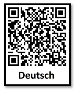 QR code to select the German language stream