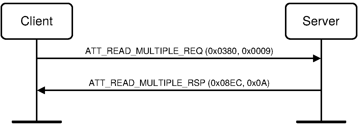 Read Multiple Characteristic Values example