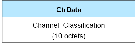 CtrData field of the LL_CHANNEL_STATUS_IND